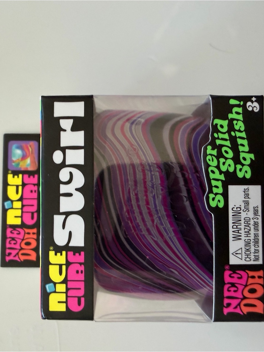 Nice Cube Swirl Needoh - Purple, Pink, & White